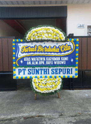 Papan Bunga Duka di Sindangasih